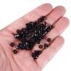 1000 Silicone Micro Link Rings 5mm Lined Beads Deadlocks for Hair Extensions Tool (1000Pcs(Pack of 1) (1000Pcs, Brown) view 3