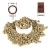 1000 Silicone Micro Link Rings 5mm Lined Beads Deadlocks for Hair Extensions Tool (1000Pcs(Pack of 1) (1000Pcs, Dark Blonde) view 2
