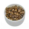 1000 Silicone Micro Link Rings 5mm Lined Beads Deadlocks for Hair Extensions Tool (1000Pcs(Pack of 1) (1000Pcs, Dark Blonde) view 3