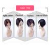 Wiglet Topper Hairpieces Hair Topper Human Hair, 2.4"x 4.7" Mono Wiglet Toupee for Women with Thinning Hair, 6" Off Black view 4