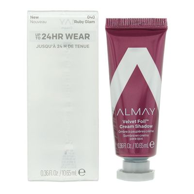 Almay Velvet Foil Cream Shadow, Ruby Glam, 0.36 fl. oz., metallic eyeshadow