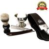 MEN'S SHAVE READY WET CUT THROAT 5 PC STRAIGHT RAZOR SHAVING SET HOLIDAY OFFER view 1