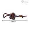 Parcelona French Rose Flower Twist N Clip Set of 2 Cellulose Acetate Shell Hair Clip Barrette 10.5 cm view 3