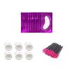 3x100 Packs Combination Set-Eye Pads for Lash Extensions & Eyelash Mascara Brushes Wands & Glue Rings Holder Eyelash Extension Rings Beauty Tools view 1