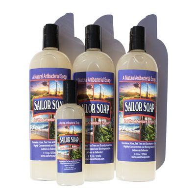 Sailor Soap Value Pack - Multi-purpose Camp & Outdoor Adventure Soap - Biodegradable - Fresh & Salt Water Lather - Gabriel Correctives Skin Care