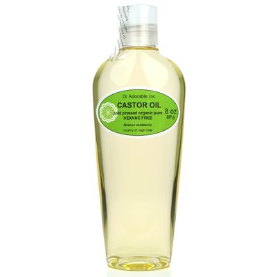 Dr Adorable - 8 oz - Premium Castor Oil - 100% Pure Natural Organic Cold Pressed Virgin