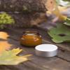 (12 Pack) 5 ml Amber Glass Thick Wall Jars with Silver Lids view 3