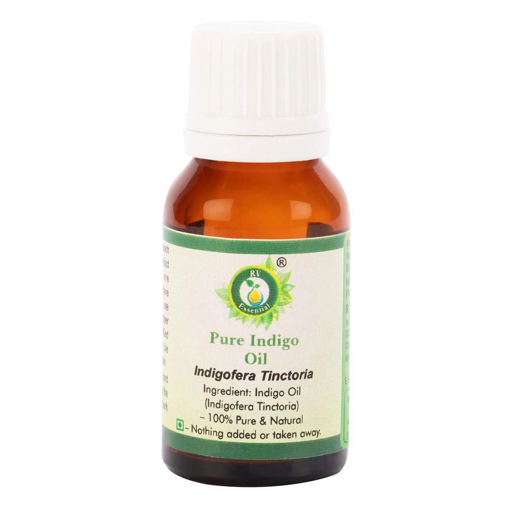 R V Essential Pure Indigo Oil 10ml (0.338oz)- Indigofera Tinctoria (100% Pure and Natural)