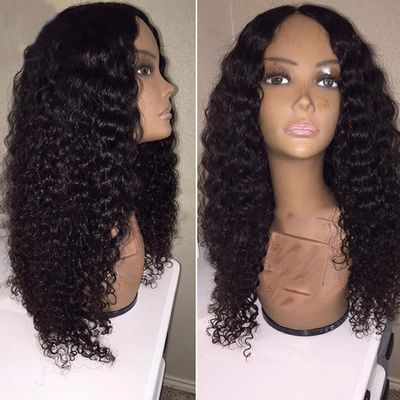 130 Density Natural Color Glueless Curly Human Hair Lace Front Wigs for Black Women Brazilian Virgin Human Hair Wigs with Baby Hair with Baby Hair (12 inch, lace front wig)