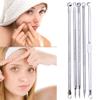 5 Pc Silver Stainless Steel Blackhead Remover Kit view 1