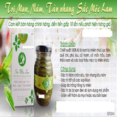 02 boxes *100ml - Sc Mc Lam Php mu t thin nhin- C tho dc c tr mn- nm- tn nhang Sc Mc Lam- Natural herbal remedy dark acne skin, melasma - Ship from USA 7-14 days
