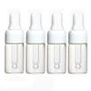 100Pcs 3ml Clear Mini Cute Glass Essential Oil Dropper Bottles with Eye Dropper Dispenser for Perfume Cosmetic Liquid Aromatherapy Sample Storage Jar Vial Containers Kitchen Tool, White Cap view 1