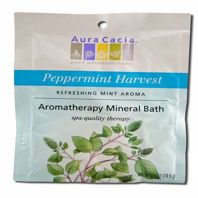 Aura Cacia Aromatherapy Mineral Bath Peppermint Harvest - 2.5 oz2