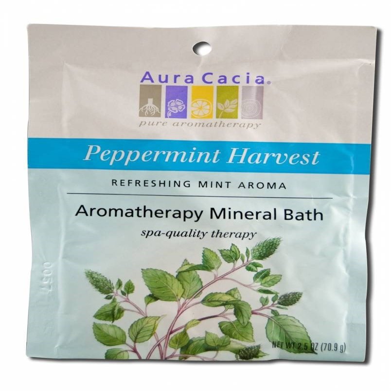 Aura Cacia Aromatherapy Mineral Bath Peppermint Harvest - 2.5 oz2