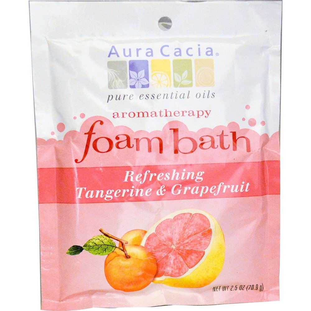 Aura Cacia Foam Bath Tangerine and Grapefruit - 2.5 oz