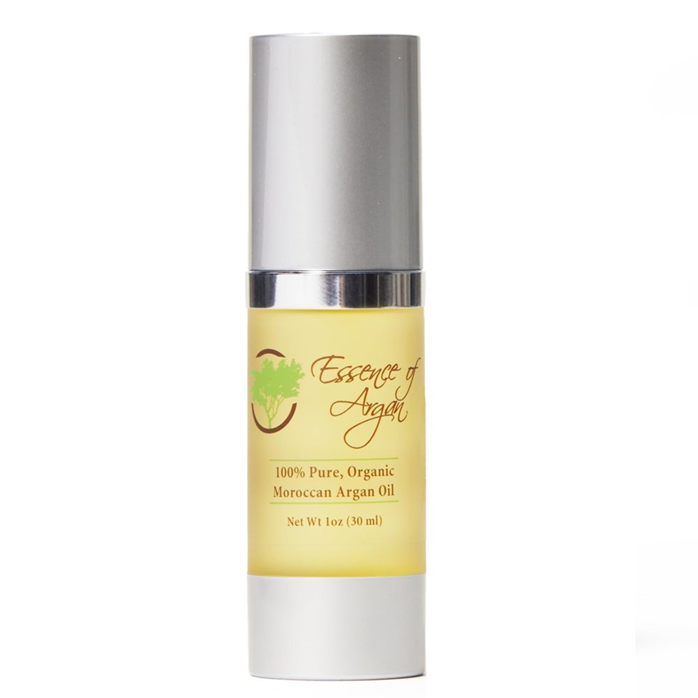 Essence Of Argan Moroccan Argan Oil for Hair, Skin & Nails - Natural Eco-Certified Cold Pressed Oil for Skin Moisturization - Non-Greasy Formula for Hair and Nail Growth - 1 Oz /30ml