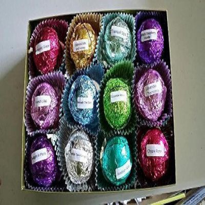 Spa Pure Gift Bath Bombs: Gift Set for Her with 6 foil Wrapped 2.5 oz Bath Bombs, Great for Dry Skin, Best Sellers (GiftHer) (6-Pack)