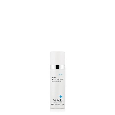 M.A.D Skincare Acne Reversing Gel - Non-Drying Benzoyl Peroxide Blemish Control 1 oz.