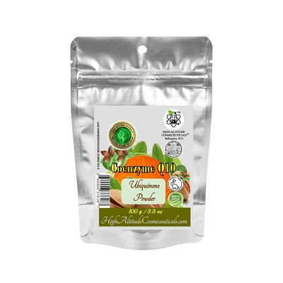 100g Coenzyme Q10 (Ubiquinone, Coq10) Powder Cosmetic Antioxidant Firming Skin Care, Make DIY Liquid Face Serum, Cream, Lotion, Moisturizer, Tighten Sagging Skin, Improve Stretch Marks Appearance