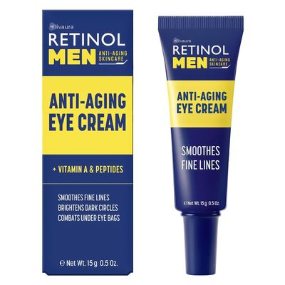 LIVAURA Retinol Mens Eye Cream The Original Retinol Eye Treatment For Men Targets Under-Eye Area to Reduce Puffiness & Dark Circles, Boost Hydration & Minimize the Visible Signs Of Aging