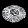 100 PCS Clear Disposable Plastic Shower Caps Large Elastic Thick Bath Cap For Women Spa,Home Use,Hotel and Hair Salon,Pack of 100 Individually Wrapped view 3