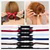 3Pieces Elegant Cloth Magic Clip French Twist Bum Makder Holder Roll Rings Donut Updo Chignon Former Pads Foam Sponge Hairstyling Curler Braid Ponytail Hair Style Styling Tool Party Hair Accessories view 1