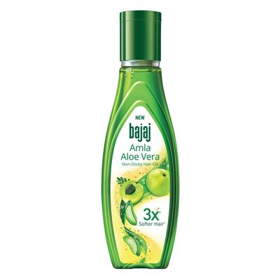 Bajaj Amla Hair Oil - Non sticky Hair Oil Reduce Hair Fall - 1 Pack (Ship from India) (160 ml / 5.41 fl oz)