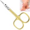 Camila Solingen CS04 Professional Nail Cuticle Scissors, Hypoallergenic Gold Plated Sharp Curved Manicure Pedicure Grooming for Finger and Toe Nail Care. Made of Stainless Steel in Solingen, Germany view 1