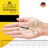 Camila Solingen CS06 Professional Hypoallergenic Gold Plated Rounded Safety Tip Scissors for Facial, Body & Nostril Hair. for Men Women & Kids. Made of Durable Stainless Steel in Solingen, Germany view 4