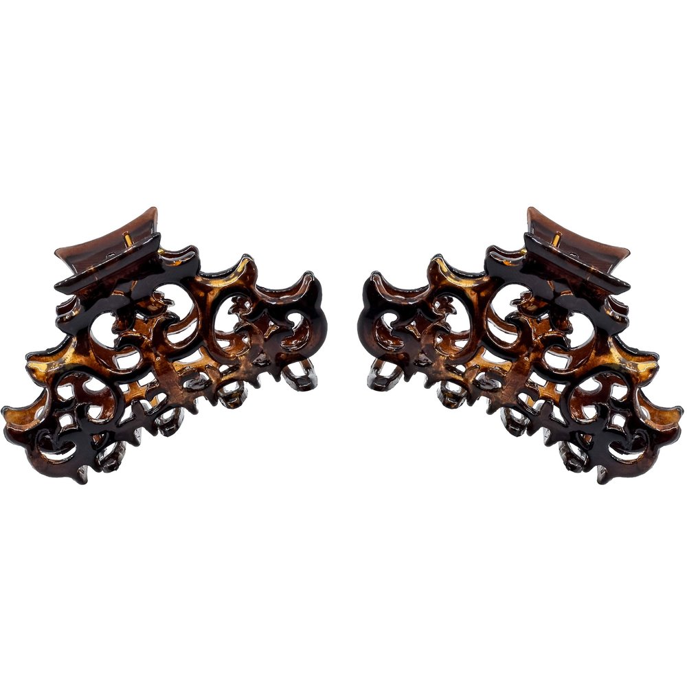 Camila Paris NV118/2 Set of 2 French Hair Clip for Women, Girls Hair Claw Clips Jaw Fashion Durable and Styling Hair Accessories for Women, Strong Hold No Slip Grip, Made in France