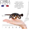 Camila Paris NV149 French Hair Bun Clip Maker Cover Cap Holder, Tortoise Shell, Round Dome Bun Hair Clip for Women Hair Updo, Styling Hair Bun Accessories for Women, No Slip Durable, Made in France view 4
