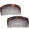 Camila Paris AD66/2 French Side Comb Large Curved Tortoiseshell Hair Combs for Women Fine Hair, 4 Inch Strong Hold Comb for Women Bun Chignon Up-Do Styling Girls Hairstyle Accessories, Made in France view 1