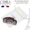 Camila Paris AD66/2 French Side Comb Large Curved Tortoiseshell Hair Combs for Women Fine Hair, 4 Inch Strong Hold Comb for Women Bun Chignon Up-Do Styling Girls Hairstyle Accessories, Made in France view 4