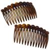 Camila Paris CP33/2 French Hair Side Comb Small Tortoise Shell French Twist Hair Combs Decorative, Strong Hold Hair Clips for Women Bun Chignon Up-Do Styling Girls Hair Accessories, Made in France view 1