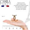 Camila Paris NV05 French Hair Clip for Women, Coffee 3 Teeth Ponytail Holder, Girls Hair Claw Clips Jaw Fashion Durable Styling Hair Accessories for Women, Strong Hold No Slip Grip, Made in France view 3