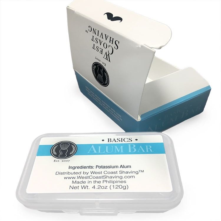 WCS Basics Alum Aftershave Bar Block for Skin Protection 120g