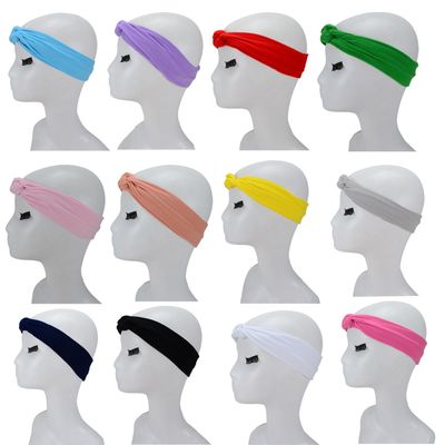 12 Pack Children's Stretchy Athletic Bandana Headbands Head wrap Yoga Headband Head Scarf Best Looking Head Band for Sports or Fashion, or Exercise (12 Colors Set)