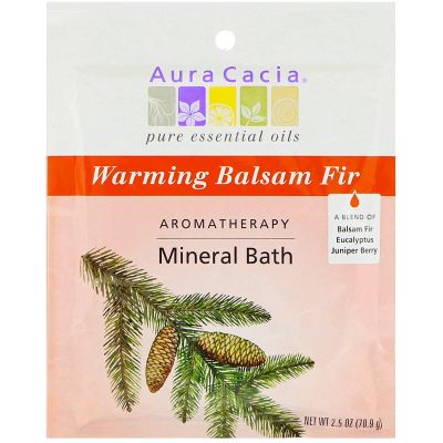 Aura Cacia - Aromatherapy Mineral Bath Soothing Heat - 2.5 oz - Case of 6
