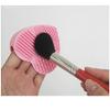 AKOAK Makeup Brush Cleaner Heart Shaped Silicone Multi Texture Surface Cosmetic Brushes Cleaning Necessary Tools Washing Brushegg (1pc,Pink) view 1
