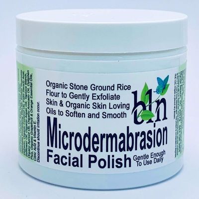 Microdermabrasion Polish, Gentle Facial Scrub, Exfoliator, 5 oz.