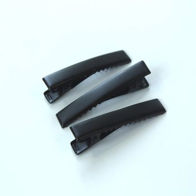 ALL in ONE 50pcs Small Size Hair Clip for adults DIY (35MM/1.37 Black Flat Alligator Clips)