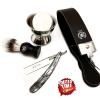 MEN'S CUT THROAT WET STRAIGHT EDGE RAZOR 5 PC SHAVING SET/KIT USA view 2