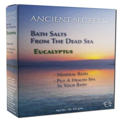 Ancient Secrets Dead Sea Bath Salts Eucalyptus - 1 Lb, Pack of 2