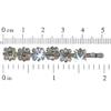 BANEBERRY Pair Silver tone Crystal Hair Clips view 2