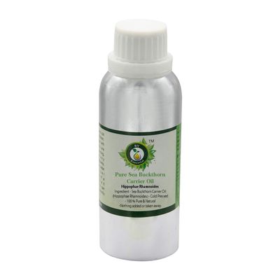 R V Essential Pure Sea Buckthorn Carrier Oil 630ml (21oz)- Hippophae Rhamnoides (100% Pure and Natural Cold Pressed)