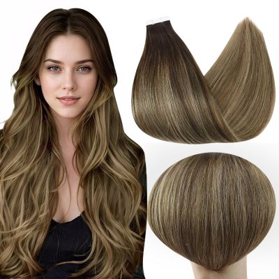 Full Shine Tape in Extensions, 14 Inch Off Black Honey Blonde