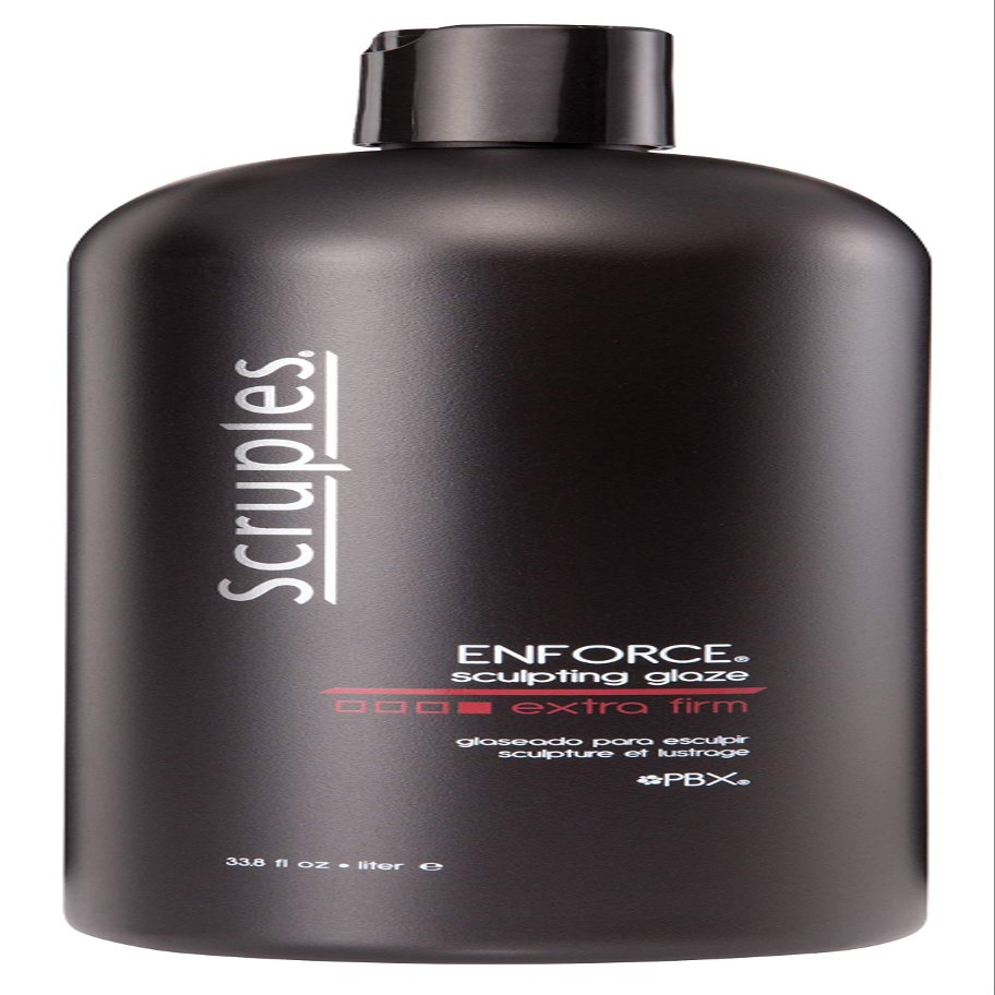 Scruples Enforce Sculpting Glaze (33.8 Oz) Hair Styling Cream for Men & Women Extra Firm Hold & Lightweight Volumizing Gel to Shape & Style Hair - Suitable for All Hair Types