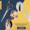 Ruvant Hair Cutting Scissors - Professional Barber Shears for Salon & Home Use, Sharp Stainless Steel Hair Scissors with Ergonomic Grip, 6.5 Inch Right Handed view 2