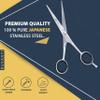 Ruvant Hair Cutting Scissors - Professional Barber Shears for Salon & Home Use, Sharp Stainless Steel Hair Scissors with Ergonomic Grip, 6.5 Inch Right Handed view 3