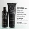 ZEUS Beard Wash Set for Men, Shampoo & Conditioner Duo with Green Tea & Essential Oils, Hydrates, Softens & Strengthens Beard Hair (Made in USA) Verbena Lime view 4
